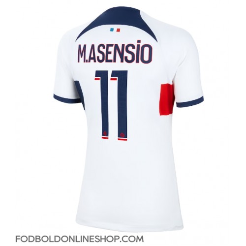 Paris Saint-Germain Marco Asensio #11 Udebanetrøje Dame 2023-24 Kortærmet